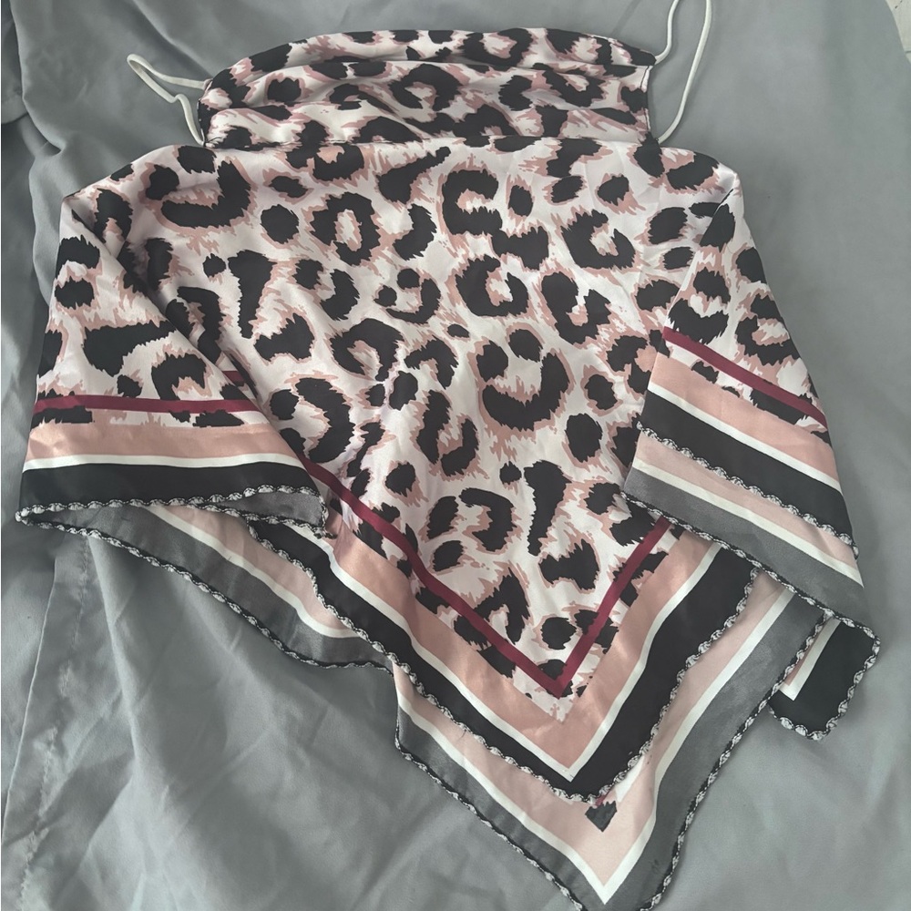 Leopard Print Silk mask